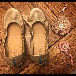 New Champagne Tieks Size 8